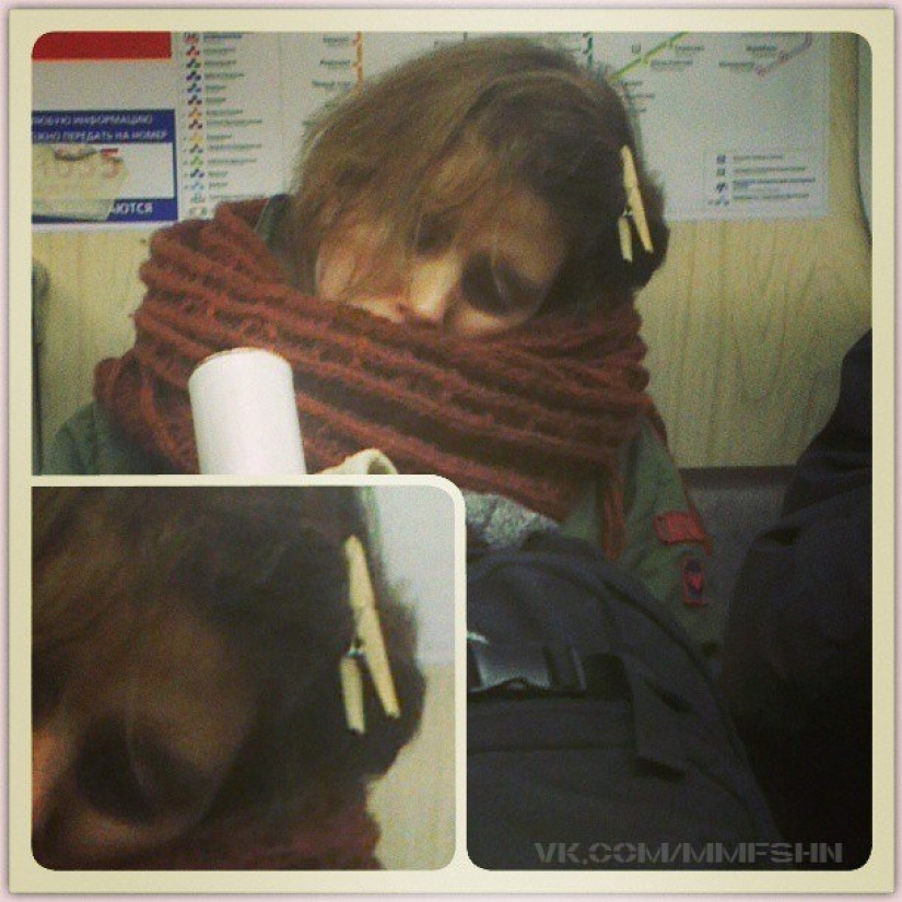 Fashionable people of the Moscow metro