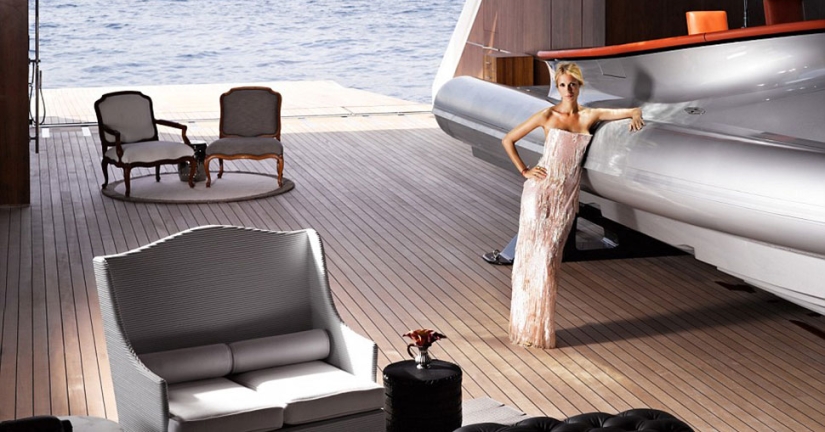 First published pictures of the luxurious interiors of billionaire Melnichenko's yacht for $ 300 million