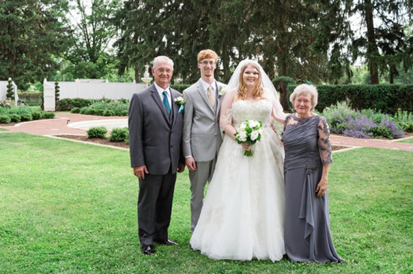 Flower girls: the grandmothers of the bride and groom worked well together during the wedding