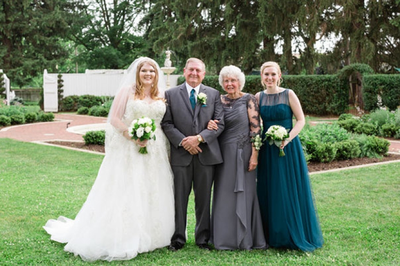 Flower girls: the grandmothers of the bride and groom worked well together during the wedding