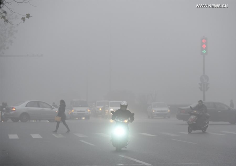 For the first time in history, China has declared a "red" danger level due to terrible smog