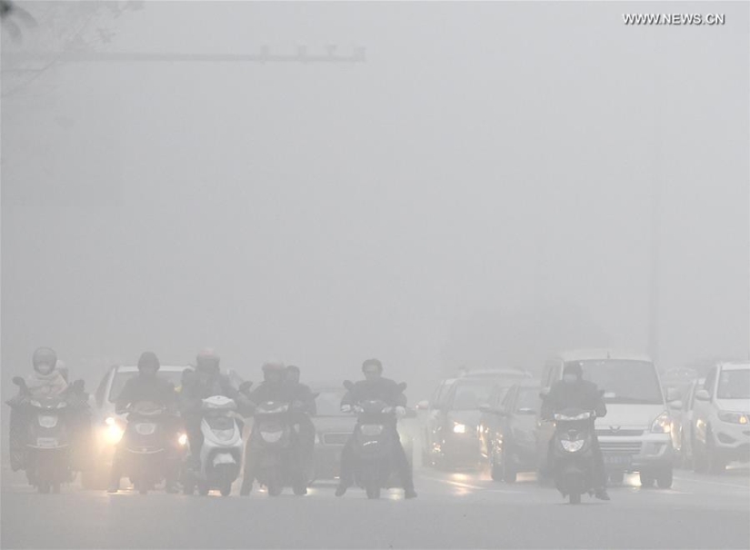 For the first time in history, China has declared a "red" danger level due to terrible smog