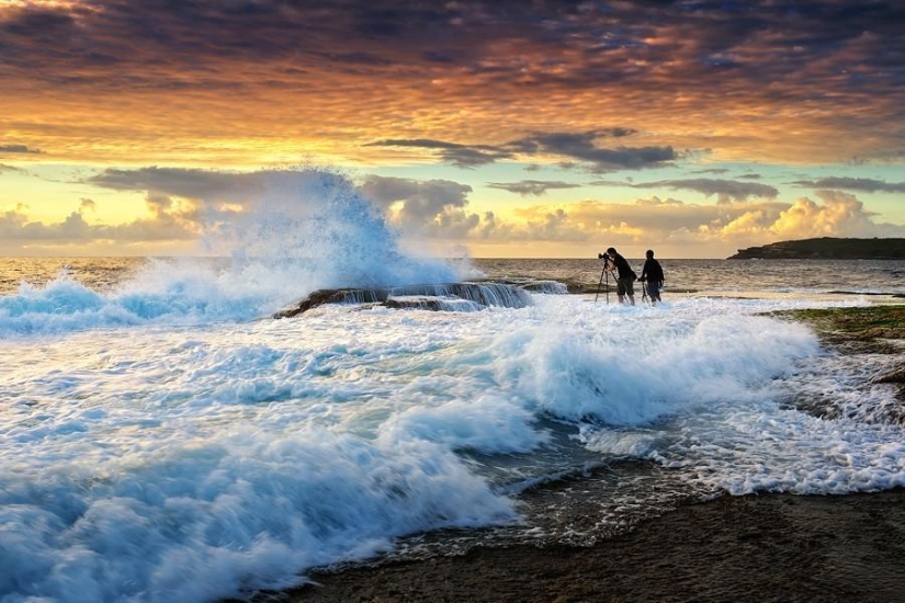 Fotógrafos en el trabajo