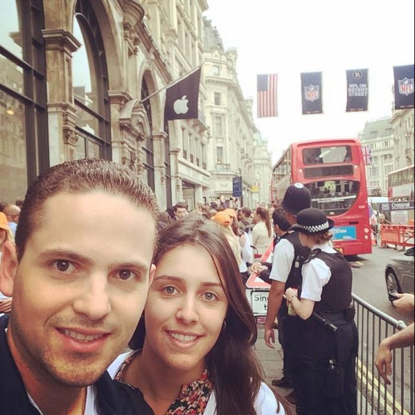 Fotos de colas para iPhone 6 en todo el mundo