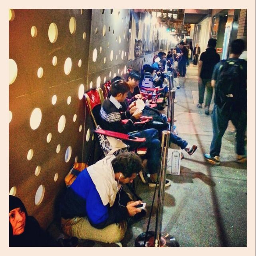 Fotos de colas para iPhone 6 en todo el mundo