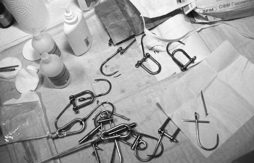 Fotos impactantes: En ganchos