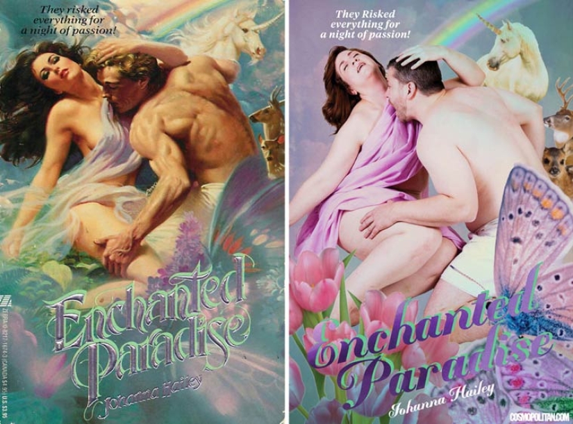 Funny recreation of romance novel covers by ordinary people Funny recreation of romance novel covers by ordinary people