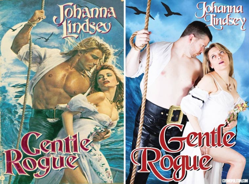 Funny recreation of romance novel covers by ordinary people Funny recreation of romance novel covers by ordinary people