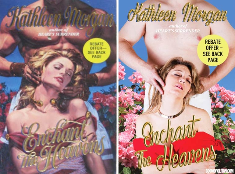 Funny recreation of romance novel covers by ordinary people Funny recreation of romance novel covers by ordinary people