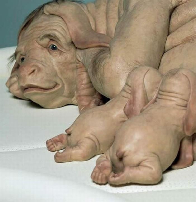 Gentiles monstruos de Patricia Piccinini