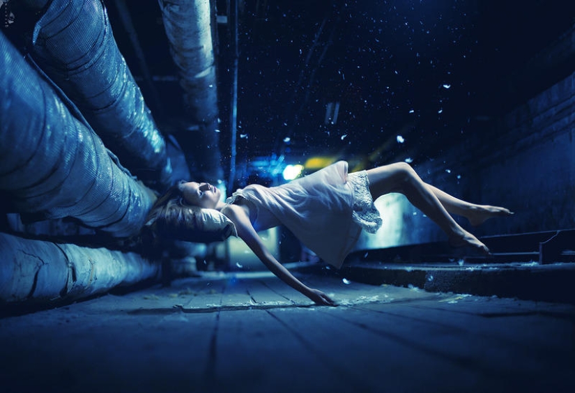 Gentle photo project by Nikolai Tikhomirov Zero gravity