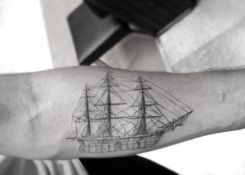 Geometric tattoos by Dr. Wu