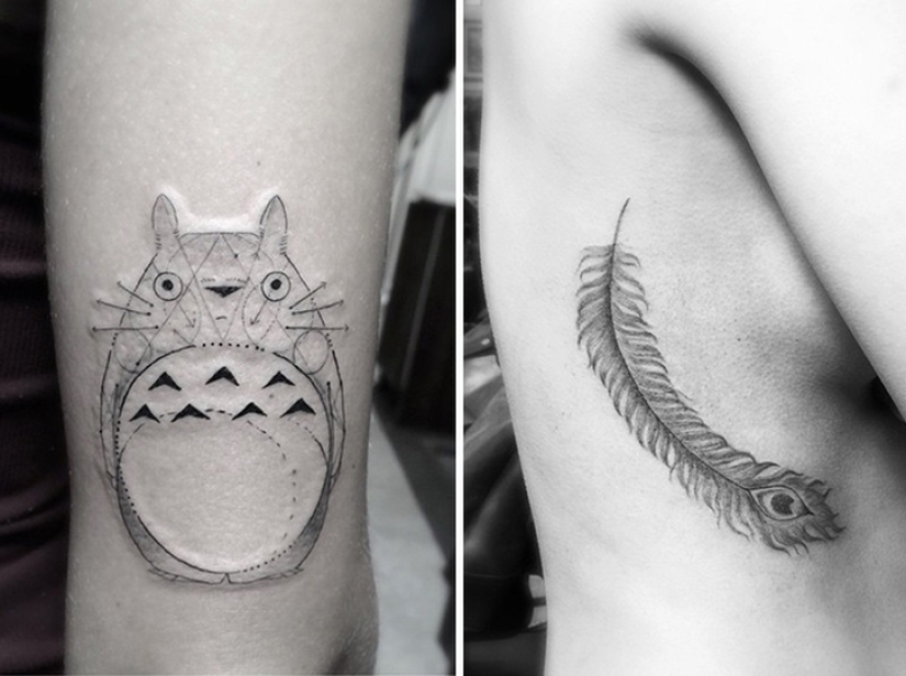 Geometric tattoos by Dr. Wu