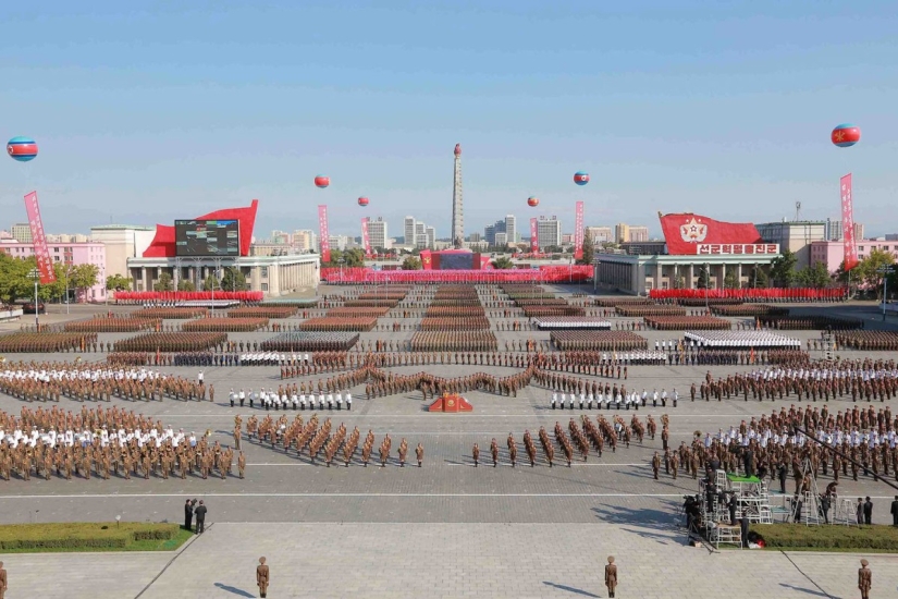 Grand Parade in North Korea