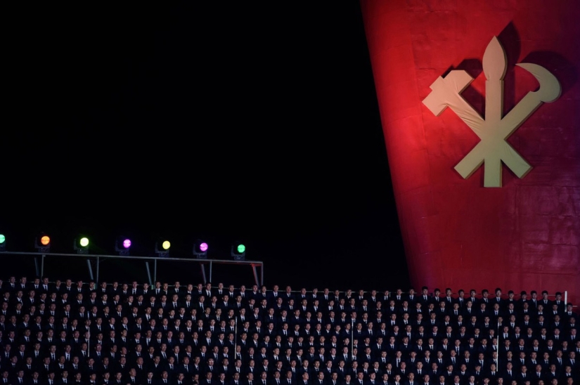 Grand Parade in North Korea