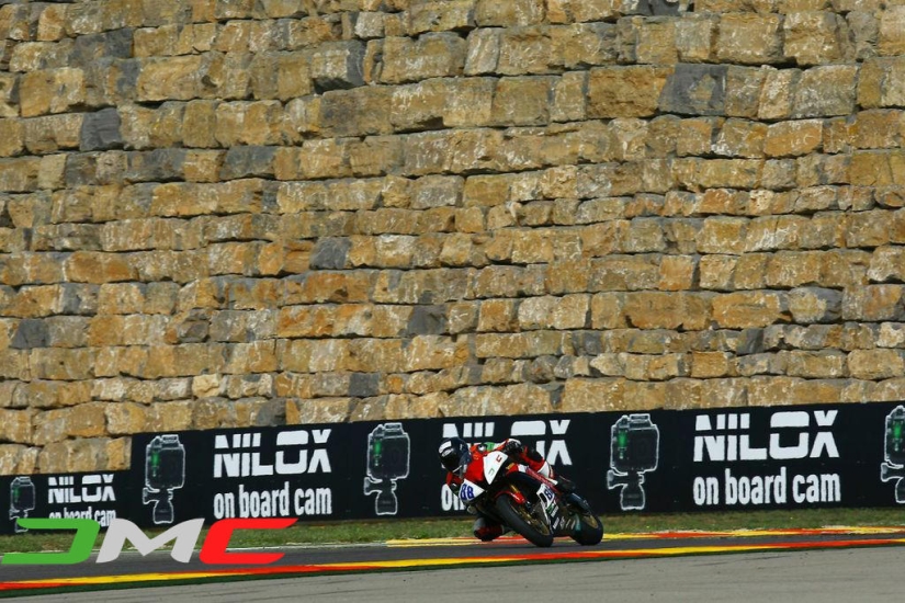 Gravel flights at the World Supersport race in Aragon