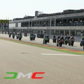 Gravel flights at the World Supersport race in Aragon