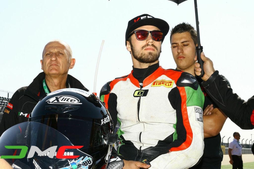 Gravel flights at the World Supersport race in Aragon