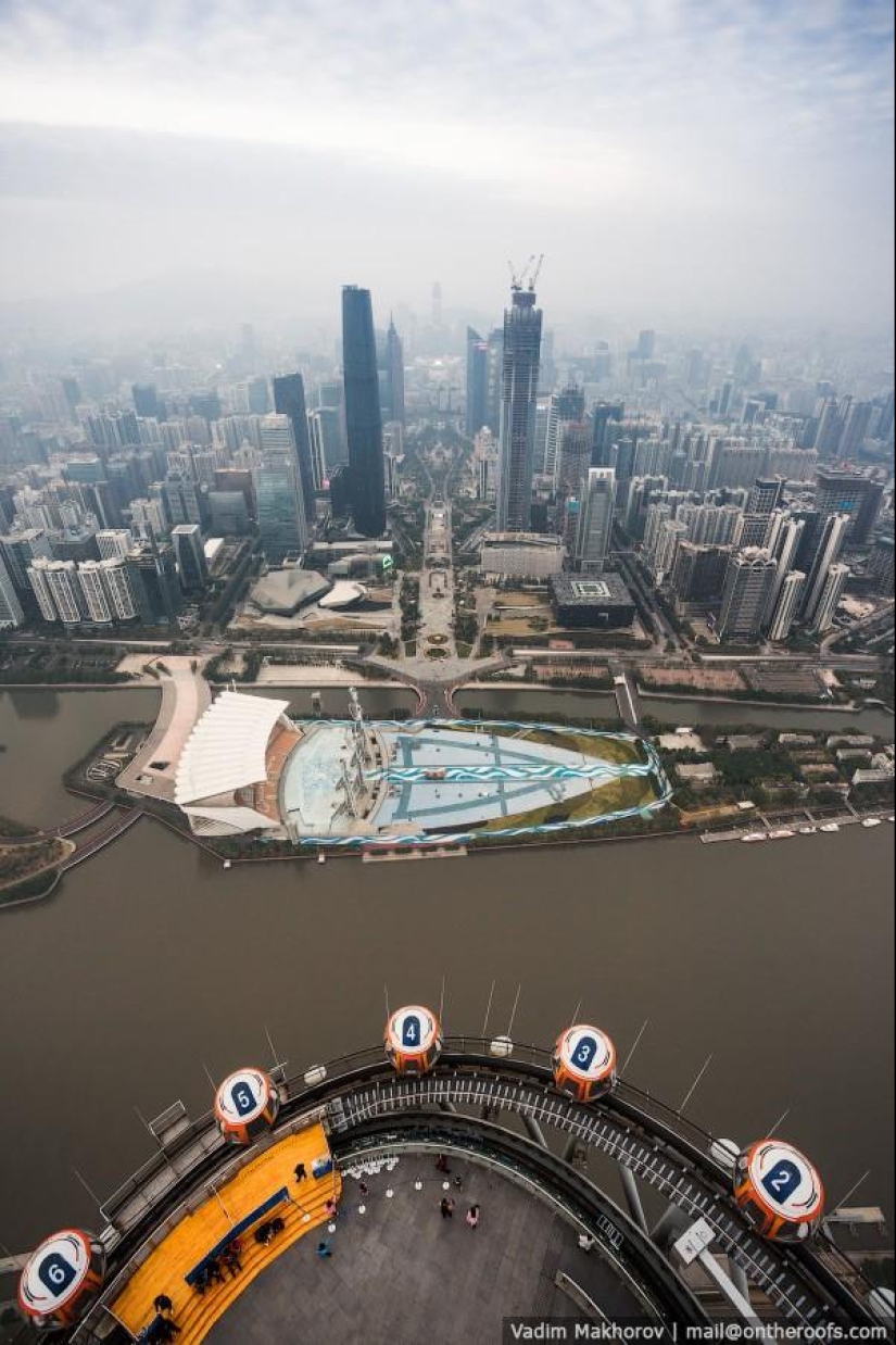 Guangzhou: Tejados y Barrios marginales