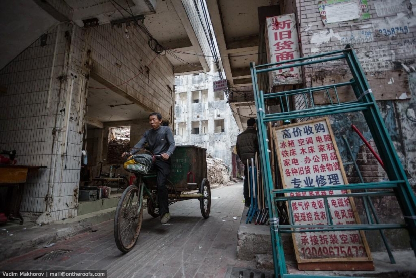 Guangzhou: Tejados y Barrios marginales