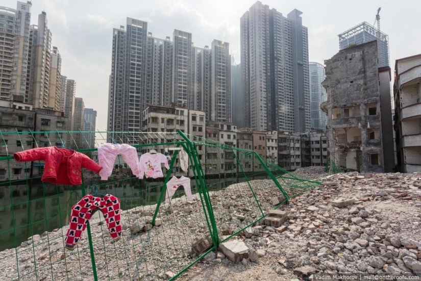 Guangzhou: Tejados y Barrios marginales