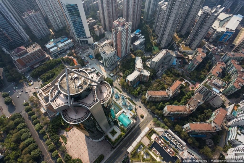 Guangzhou: Tejados y Barrios marginales