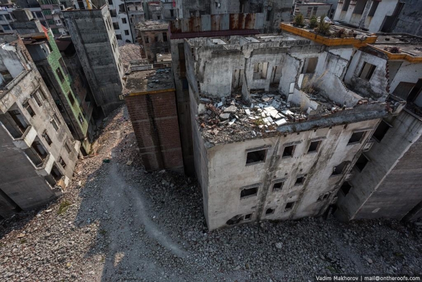 Guangzhou: Tejados y Barrios marginales