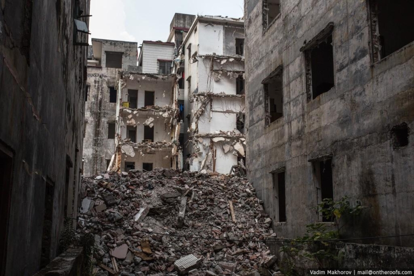 Guangzhou: Tejados y Barrios marginales