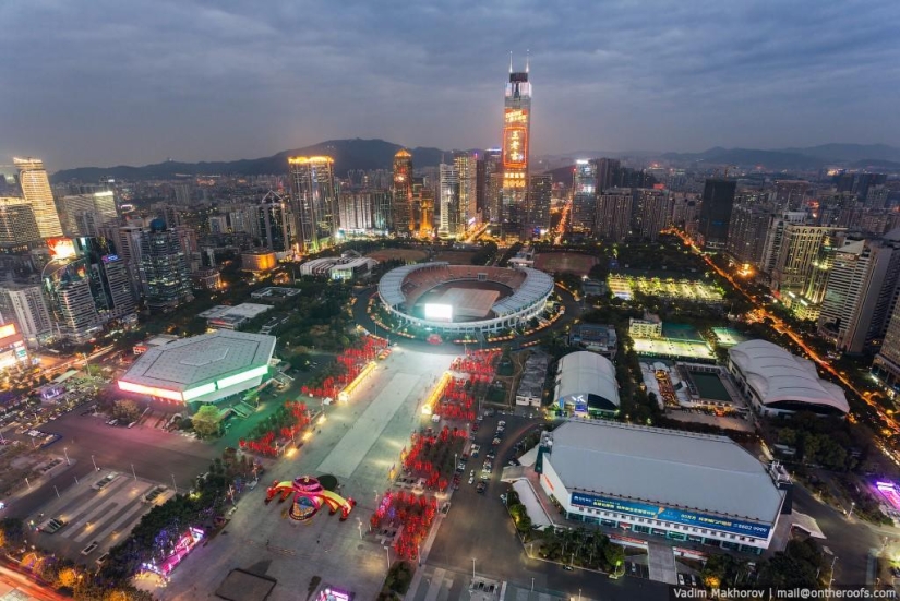 Guangzhou: Tejados y Barrios marginales