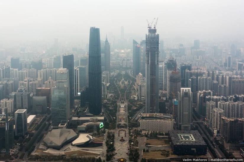 Guangzhou: Tejados y Barrios marginales