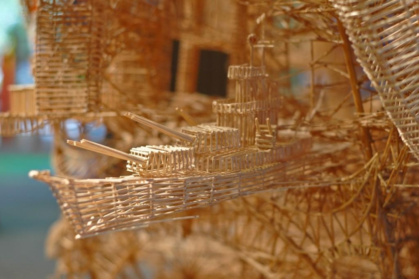Guess what can be built with toothpicks