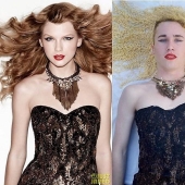 Guy funny recreates celebrity photos at home