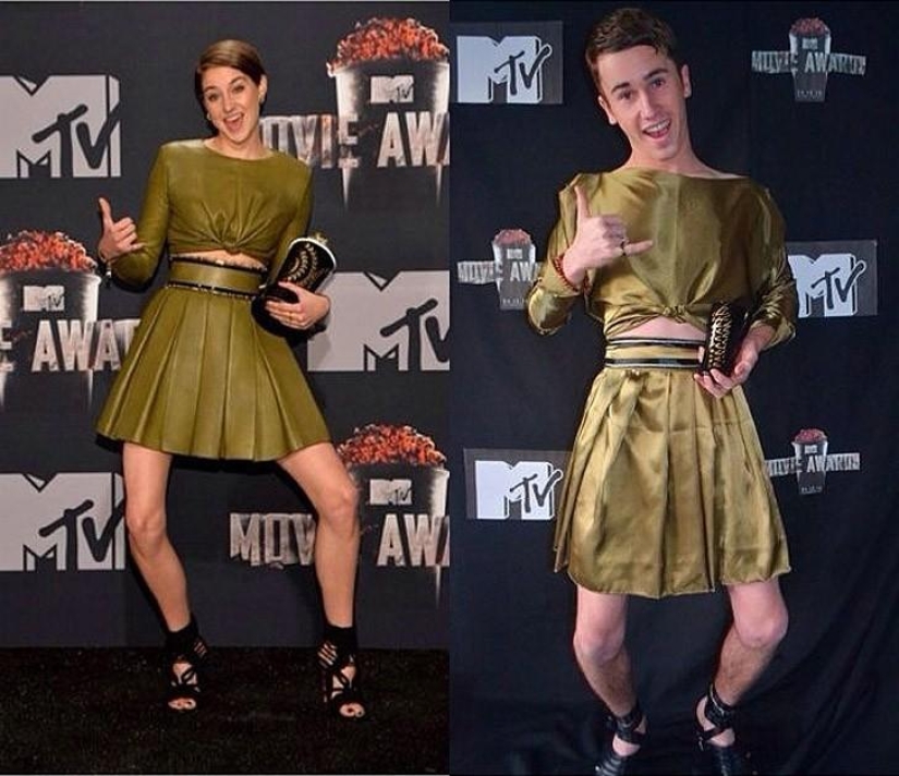 Guy funny recreates celebrity photos at home