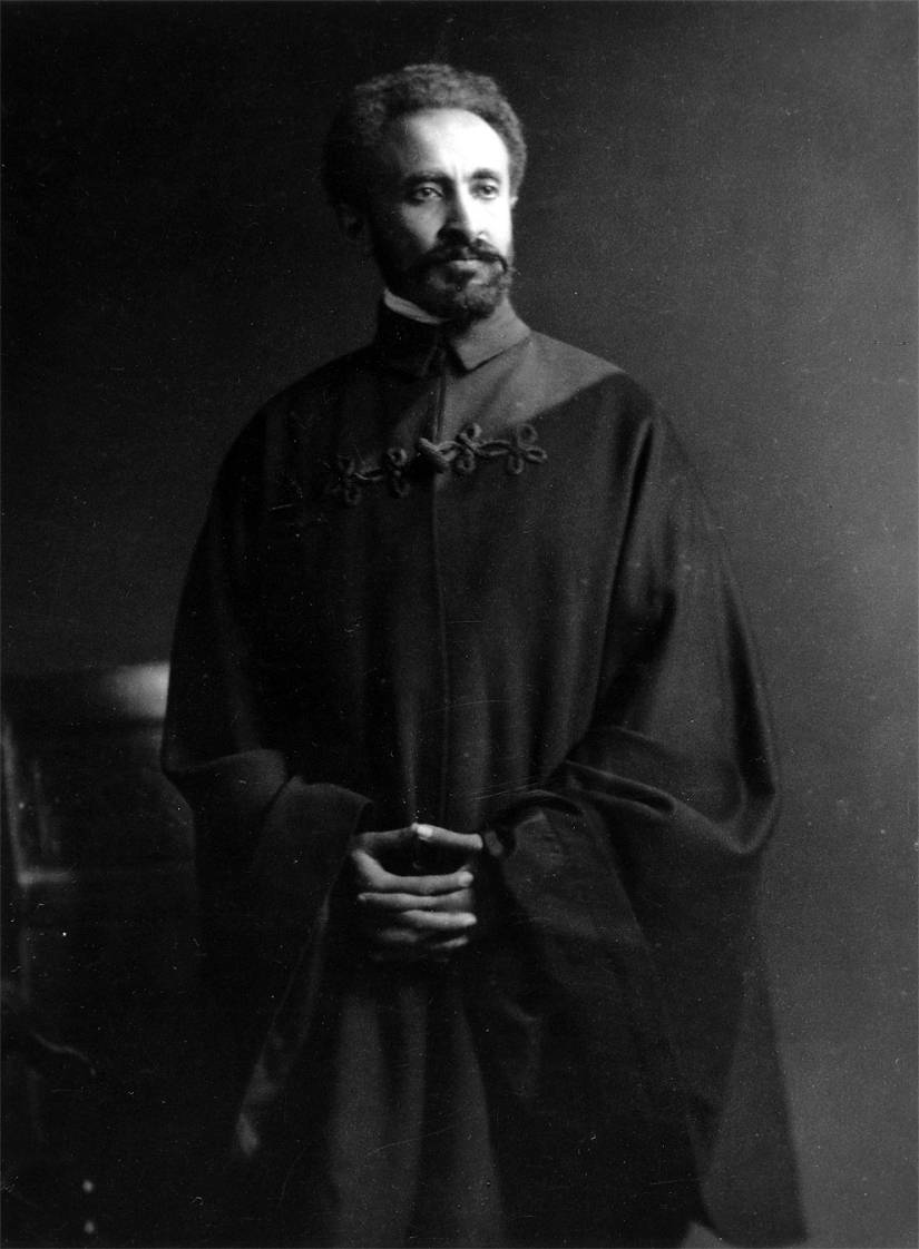 Haile Selassie — el último emperador de Etiopía, descendiente del rey Salomón y la Reina de Saba