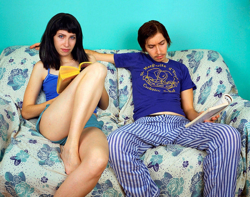 He and she are actually the same person. He and she are actually the same person.