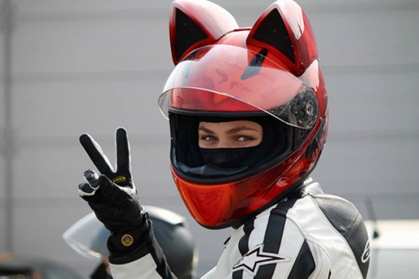 Helmet for a real catwoman Helmet for a real catwoman