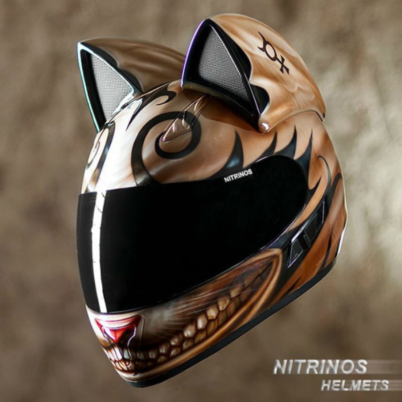 Helmet for a real catwoman Helmet for a real catwoman
