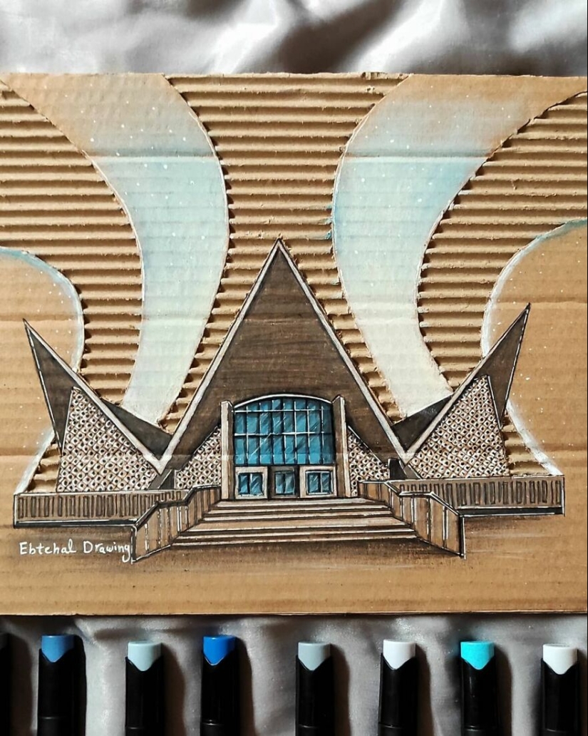 Here Are 13 3D Building Cardboard Artworks Made By This Student Of Architecture