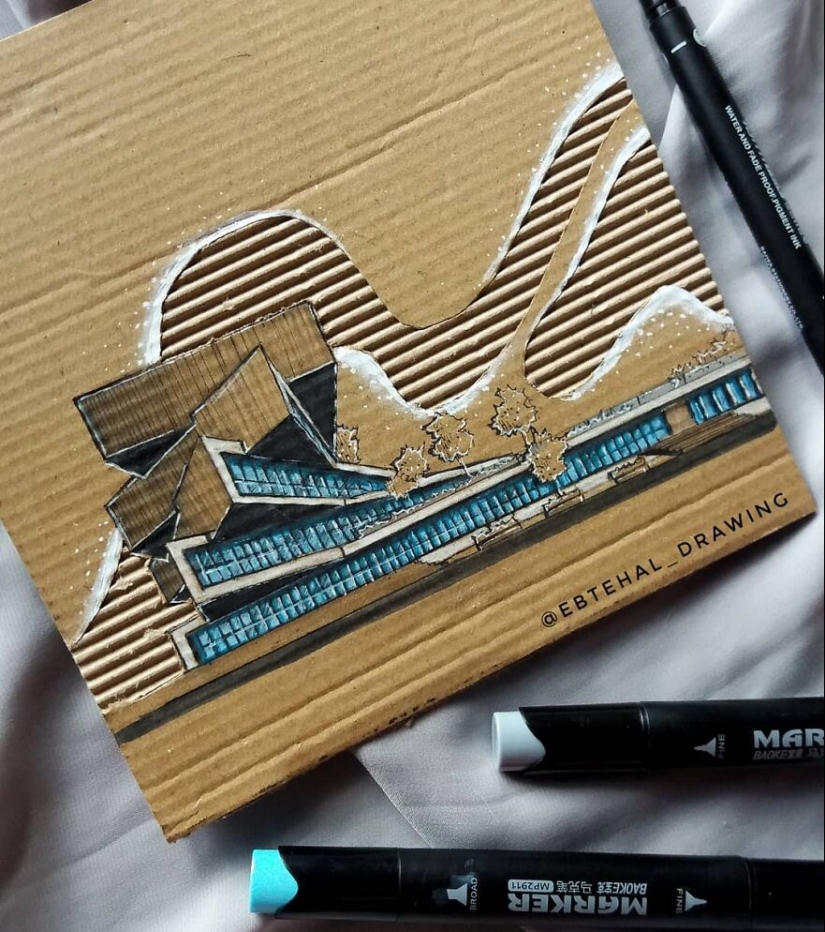 Here Are 13 3D Building Cardboard Artworks Made By This Student Of Architecture