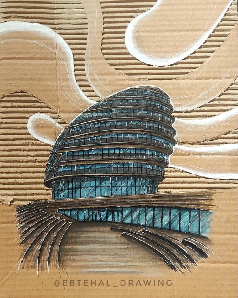 Here Are 13 3D Building Cardboard Artworks Made By This Student Of Architecture