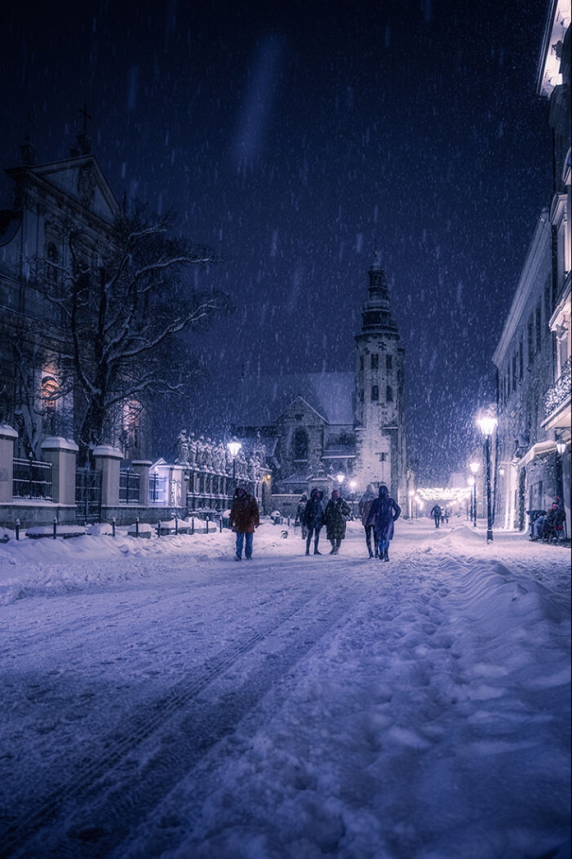 Here’s A Glimpse Into A Snowy Journey Throughout The Medieval Town Of Krakow, Captured With My Camera Lens