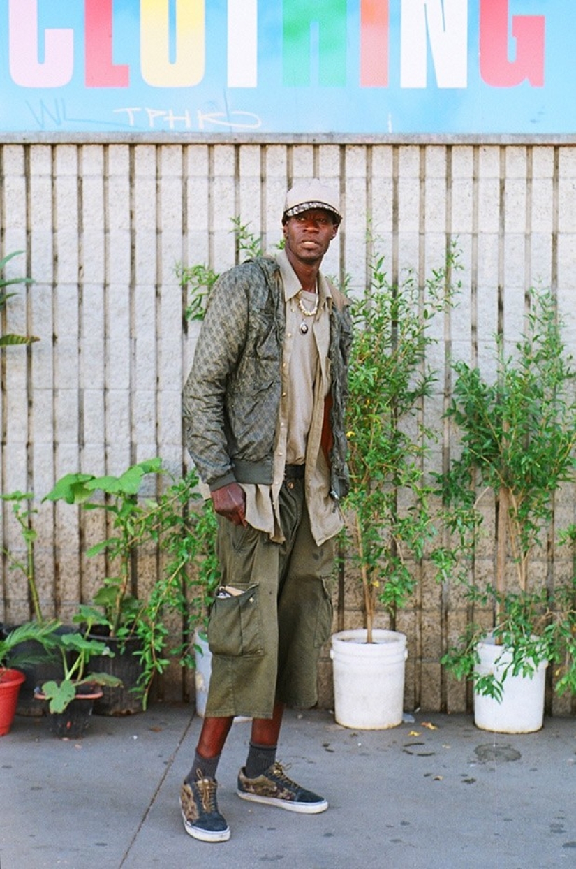 Hipsters are resting - in the frame are inhabitants of the outskirts, unmercenaries and homeless people