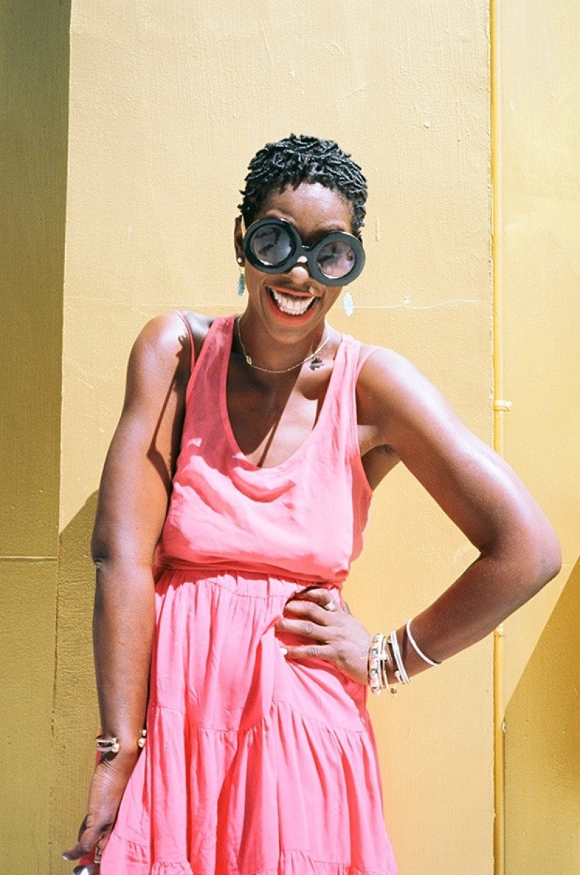 Hipsters are resting - in the frame are inhabitants of the outskirts, unmercenaries and homeless people