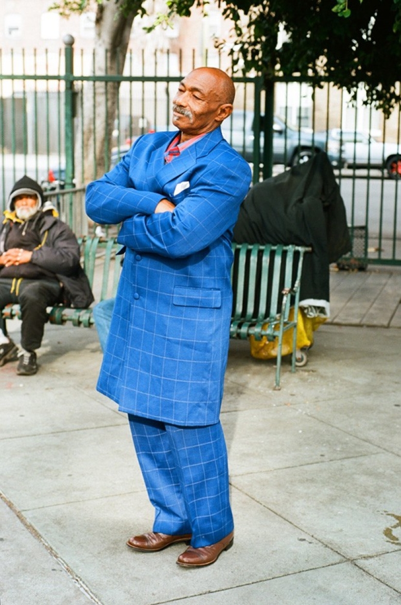 Hipsters are resting - in the frame are inhabitants of the outskirts, unmercenaries and homeless people