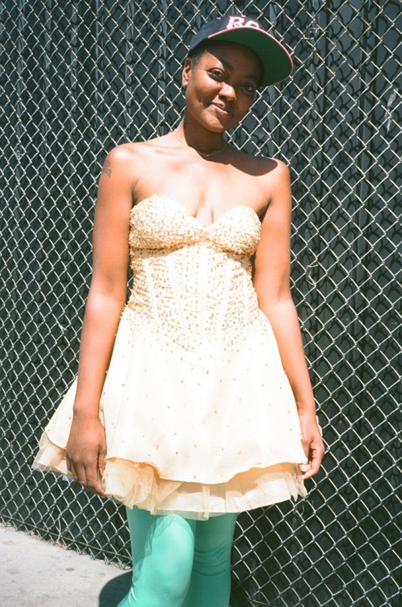 Hipsters are resting - in the frame are inhabitants of the outskirts, unmercenaries and homeless people