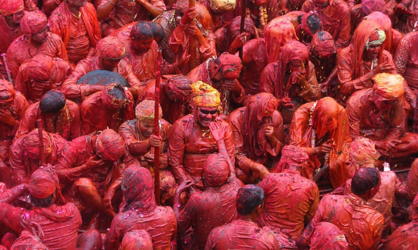 Holi festival celebration in India Holi festival celebration in India