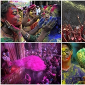 Holi festival celebration in India