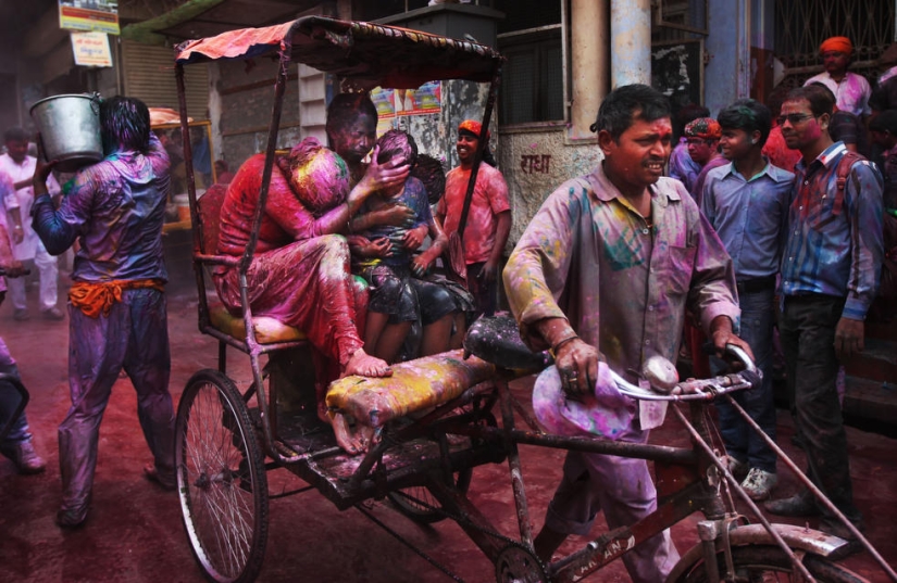 Holi festival celebration in India Holi festival celebration in India
