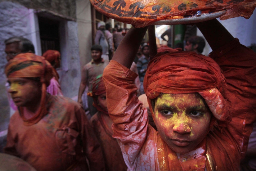 Holi festival celebration in India Holi festival celebration in India