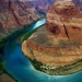Horseshoe Bend - una curva en el río en Colorado